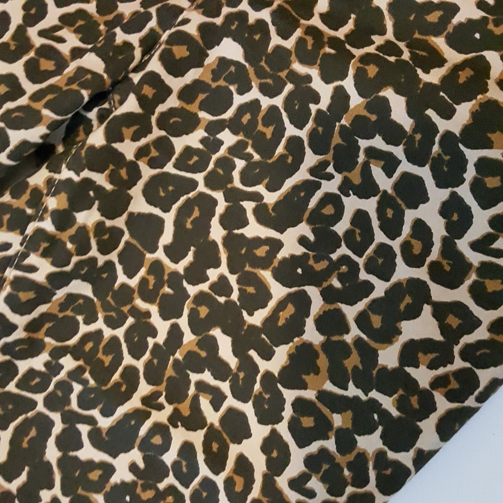 Free People Leopard Print Crop Jeans - Picture 6 of 6